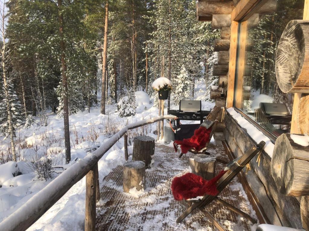 Cozy Log Cabin By Invisible Forest Lodge Rovaniemi Kültér fotó